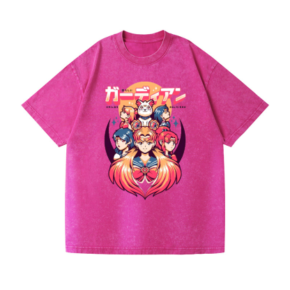 Sailor Moon Vintage Wash Japanese Design T-Shirt