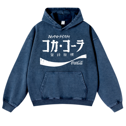 Coca Cola Vintage Washed Thick Cotton Hoodie