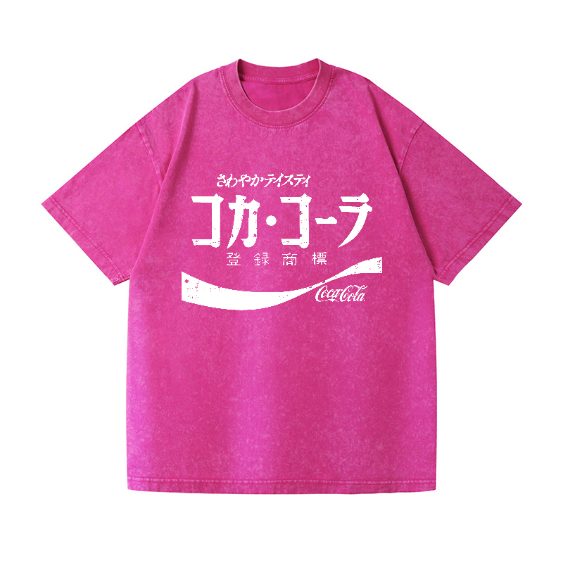 Coca Cola Vintage Wash Japanese Design T-Shirt
