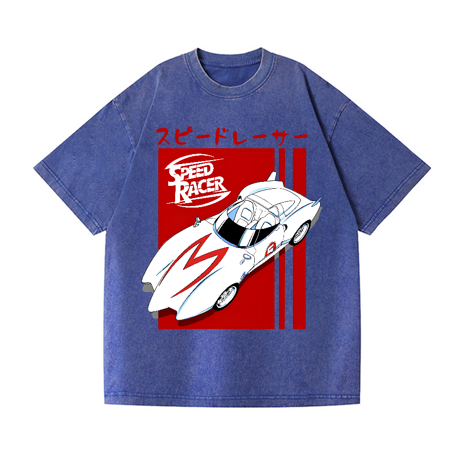 Speed Racer Vintage Wash Japanese Design T-Shirt