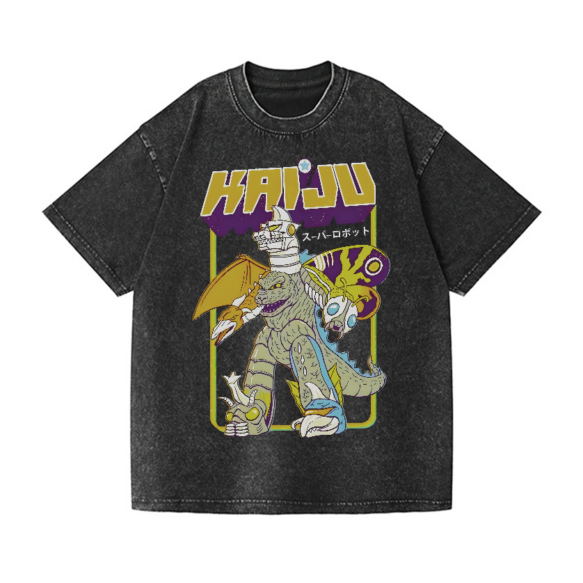 Mazinger Z Vintage Wash Japanese Design T-Shirt