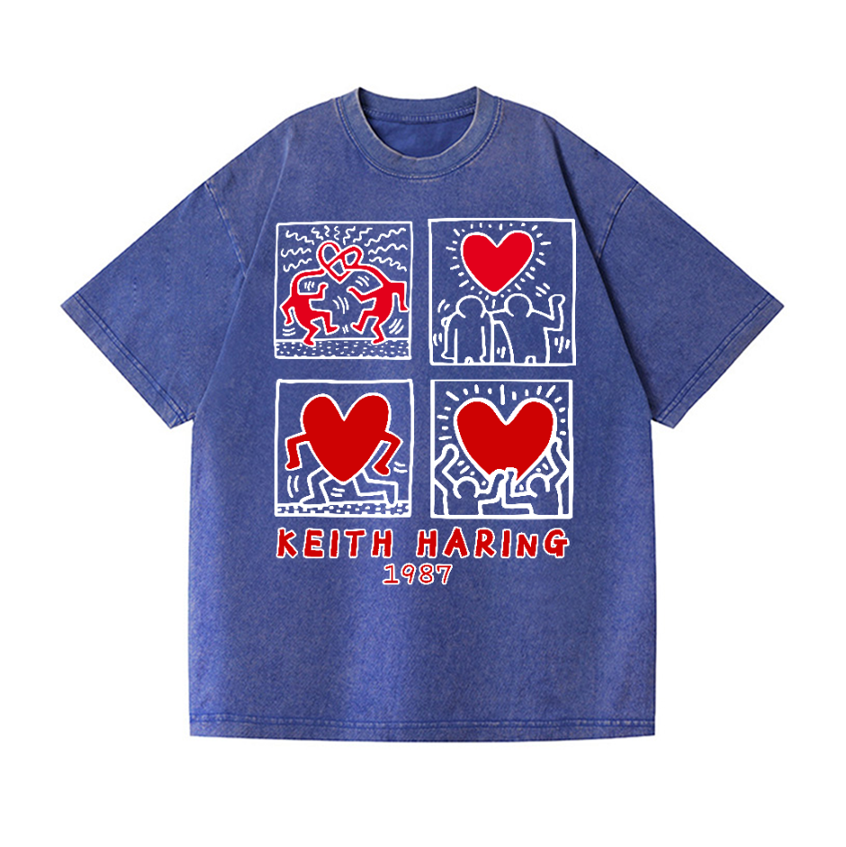 Keith Haring Vintage Wash Japanese Design T-Shirt