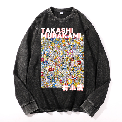 Sunflower TM Vintage Cotton Wash Crewneck Sweatshirt