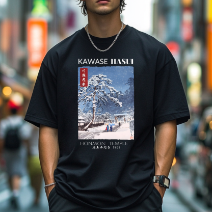 Kawase Hasui Snow Ukiyoe Japanese Style Classic Tee