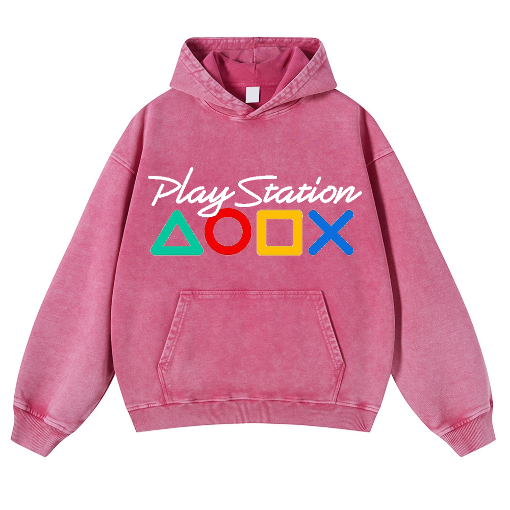 PS Vintage Washed Thick Cotton Hoodie