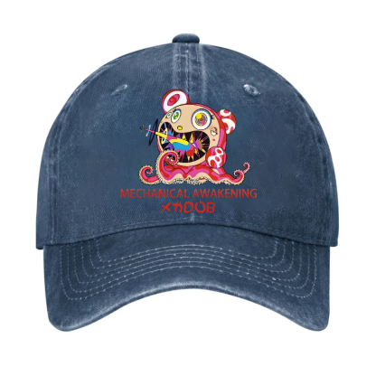 TM Sunflower Octopus Tokyo Japan Vintage Cotton Cap