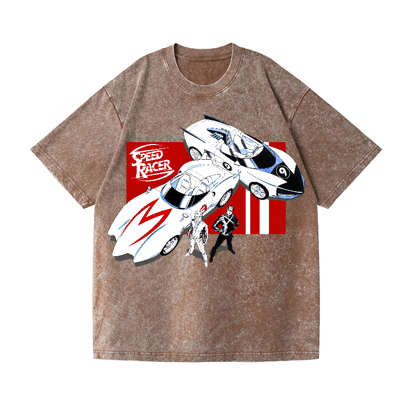 Speed Racer Vintage Wash Japanese Design T-Shirt