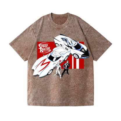Speed Racer Vintage Wash Japanese Design T-Shirt