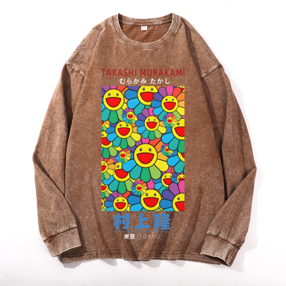 Sunflower TM Vintage Cotton Wash Crewneck Sweatshirt