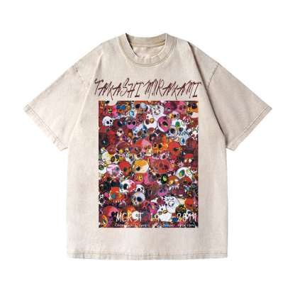 Skull TM Vintage Wash Japanese Design T-Shirt