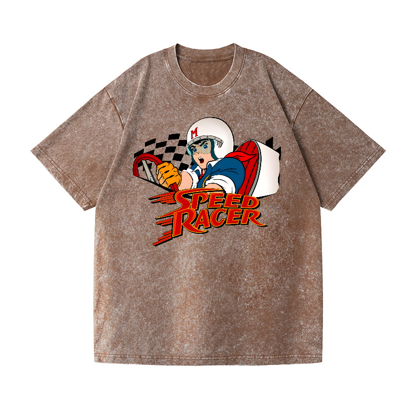 Speed Racer Vintage Wash Japanese Design T-Shirt