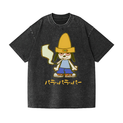 Parappa the Rapper Vintage Wash Japanese Design T-Shirt