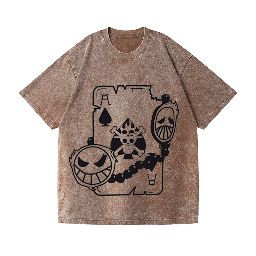 One Piece Vintage Wash Japanese Design T-Shirt