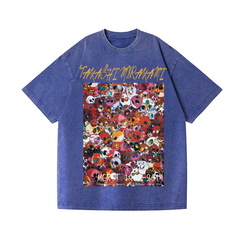 Skull TM Vintage Wash Japanese Design T-Shirt