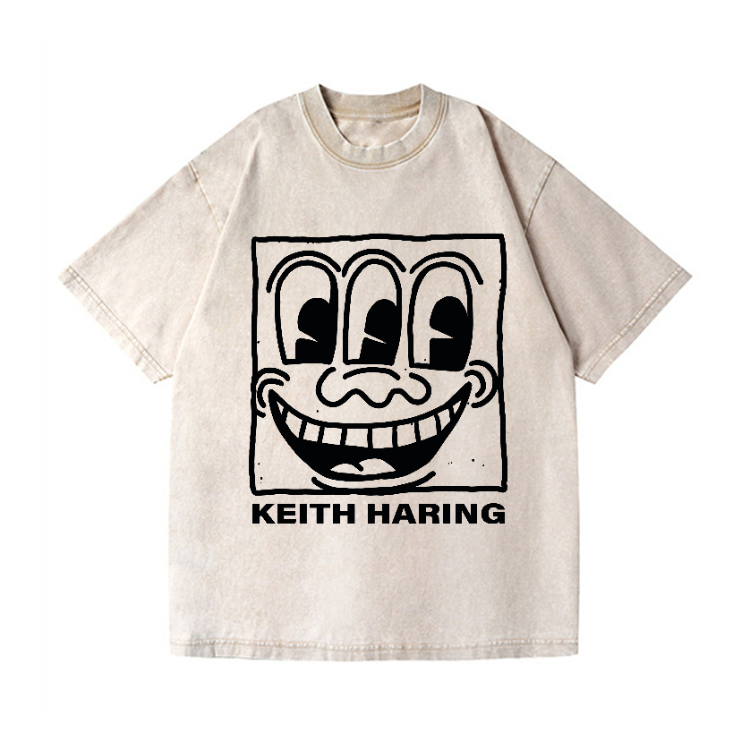Keith Haring Vintage Wash Japanese Design T-Shirt