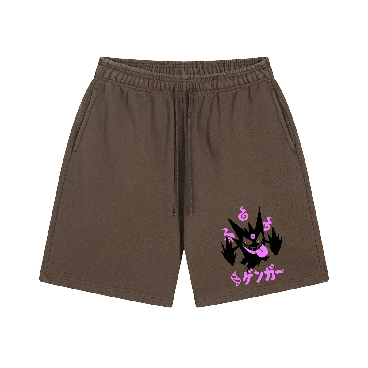 Gengar Anime Vintage Washed Cotton Shorts