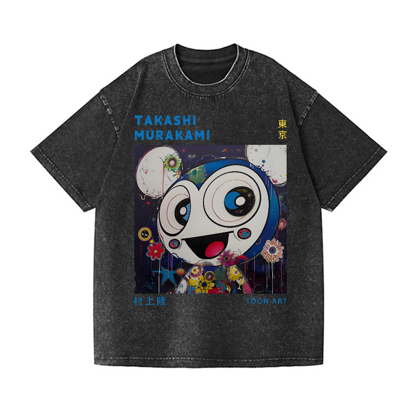 Toon Art TM Vintage Wash Japanese Design T-Shirt