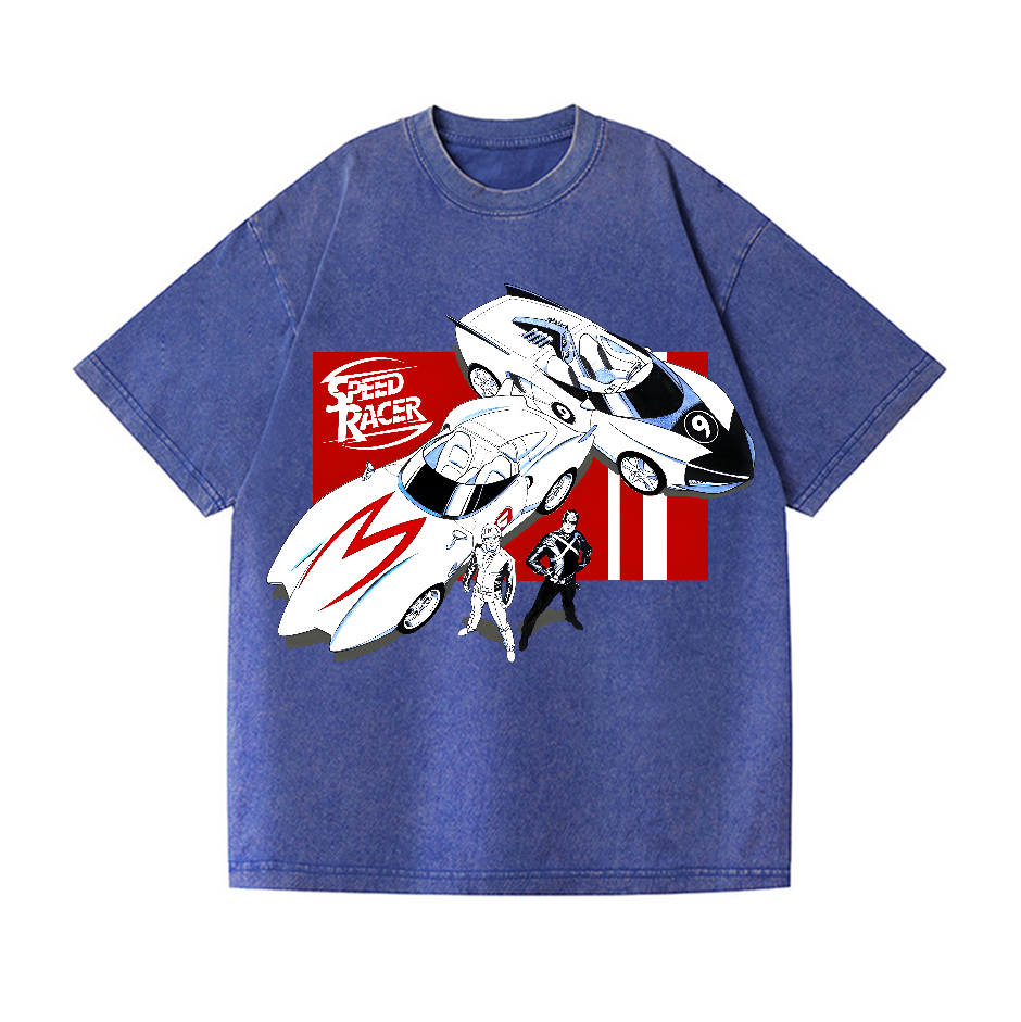 Speed Racer Vintage Wash Japanese Design T-Shirt