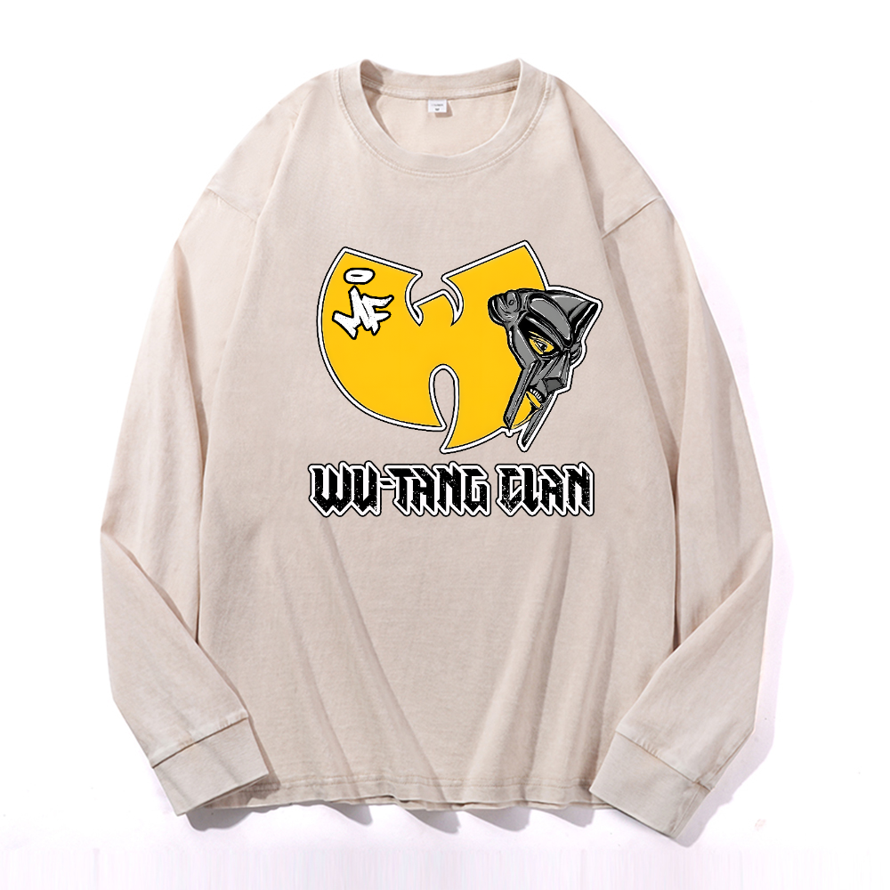 Wu-Tang Clan MF Doom Vintage Cotton Wash Long-sleeve T-shirt