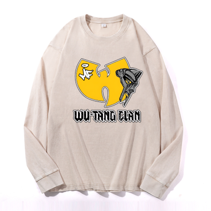 Wu-Tang Clan MF Doom Vintage Cotton Wash Long-sleeve T-shirt