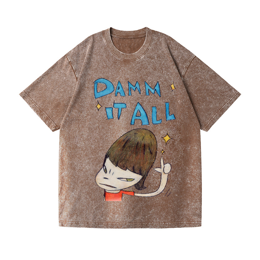 Yoshitomo Nara Vintage Wash Japanese Design T-Shirt