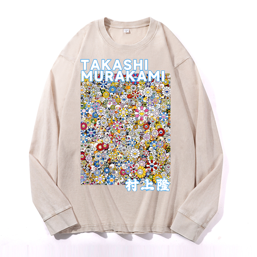 Sunflower TM Vintage Cotton Wash Crewneck Sweatshirt