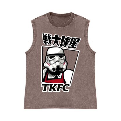 Star Wars TKFC Pure Cotton Wash-Dyed Sleeveless Tank Top