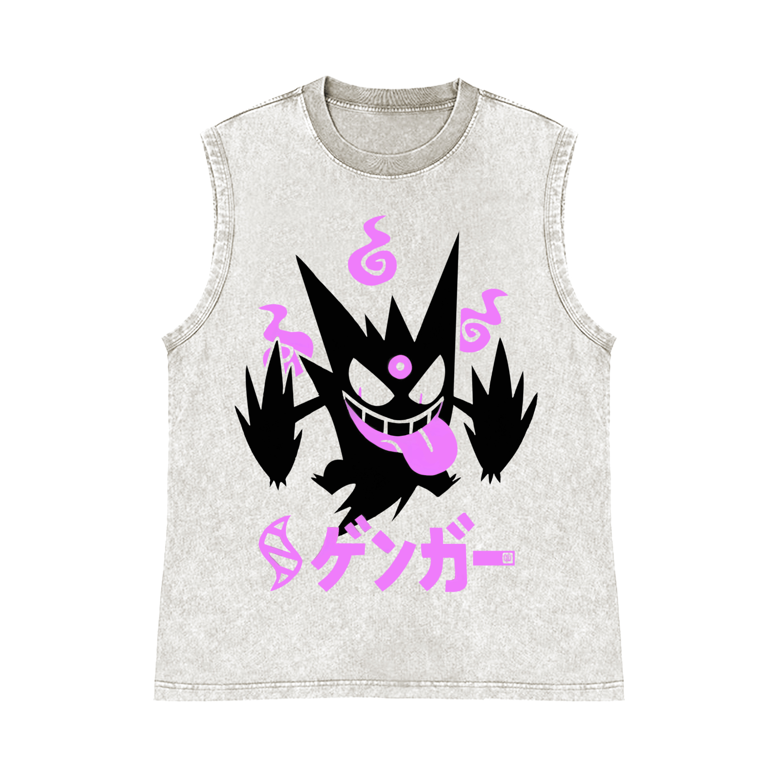 Gengar Pure Cotton Wash-Dyed Sleeveless Tank Top