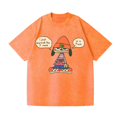 Parappa the Rapper Vintage Wash Japanese Design T-Shirt