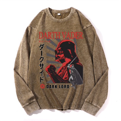 Star Wars Darth Vader Vintage Cotton Wash Long-sleeve T-shirt