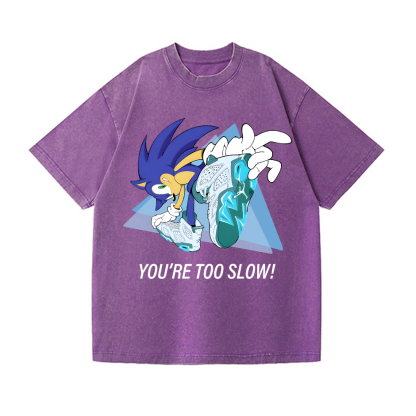 Sonic Vintage Wash Japanese Design T-Shirt
