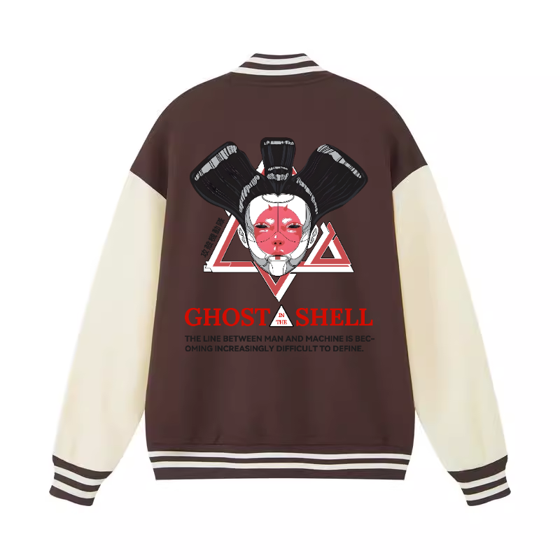 Ghost of the Shell Geisha Vintage Cotton Varsity Jacket