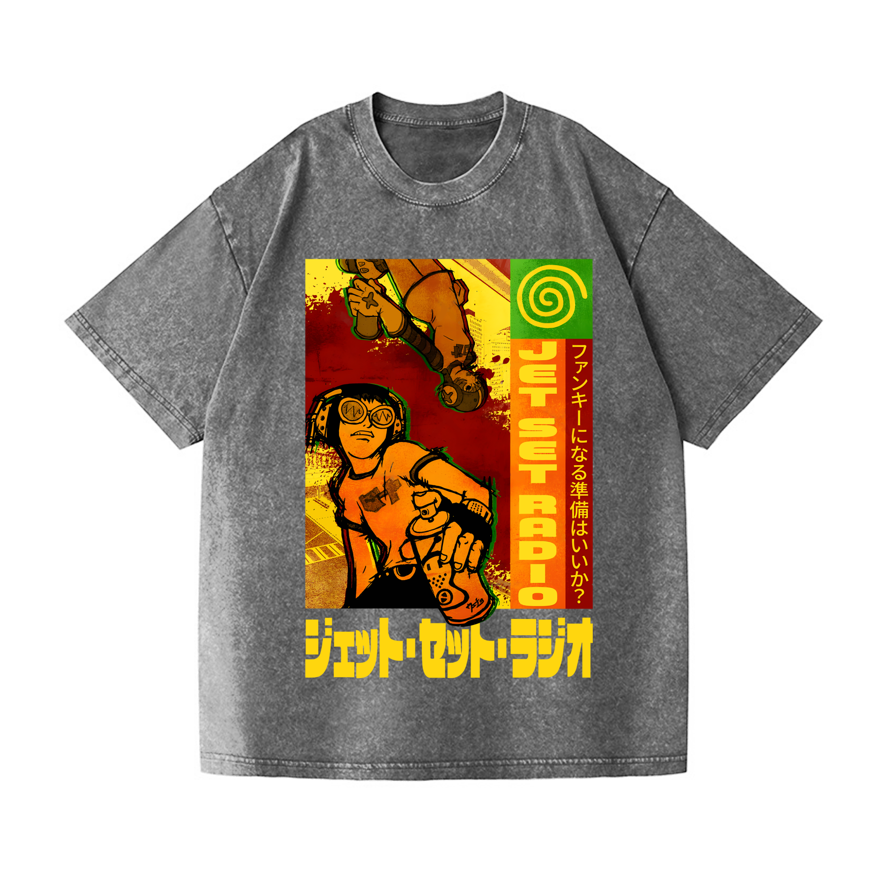 Jet Set Radio Vintage Wash Japanese Design T-Shirt