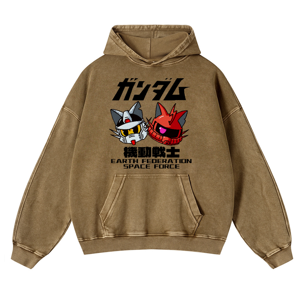 E.F.S.F. Vintage Washed Thick Cotton Hoodie