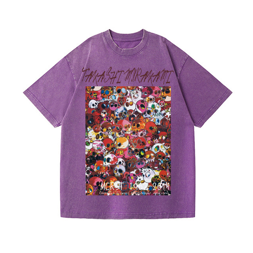 Skull TM Vintage Wash Japanese Design T-Shirt