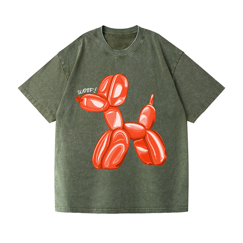 Koons Balloon Dog Vintage Wash Japanese Design T-Shirt