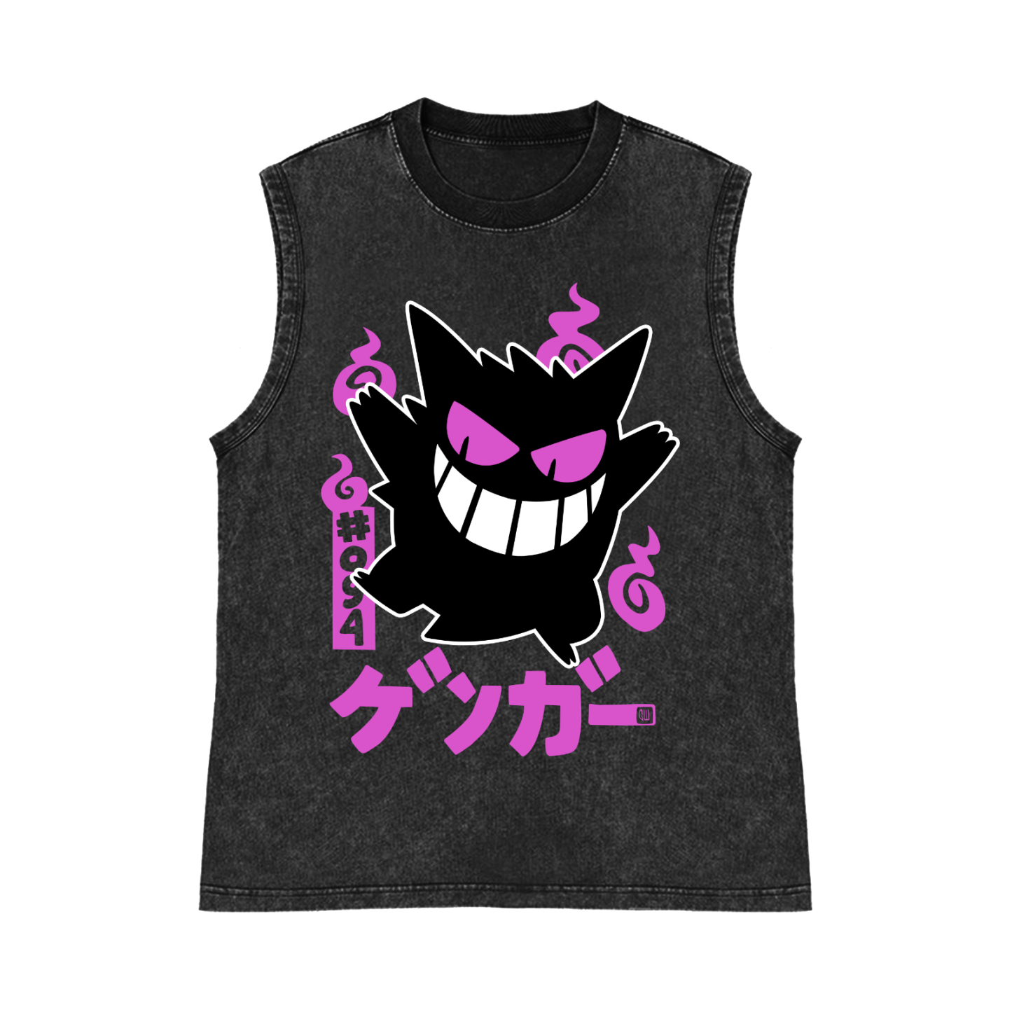 Pokemon Gengar Pure Cotton Wash-Dyed Sleeveless Tank Top