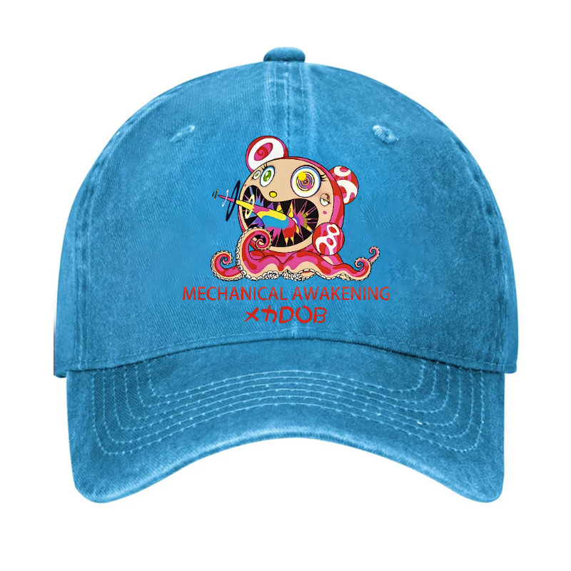 TM Sunflower Octopus Tokyo Japan Vintage Cotton Cap