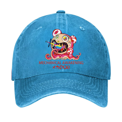 TM Sunflower Octopus Tokyo Japan Vintage Cotton Cap
