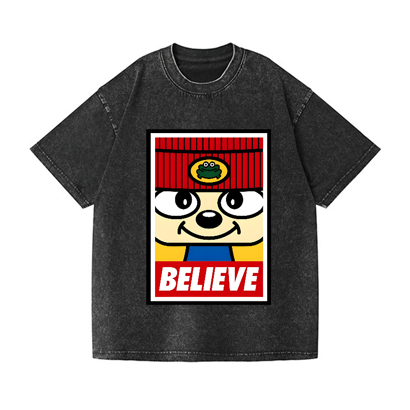 PaRappa the Rapper Vintage Wash Japanese Design T-Shirt