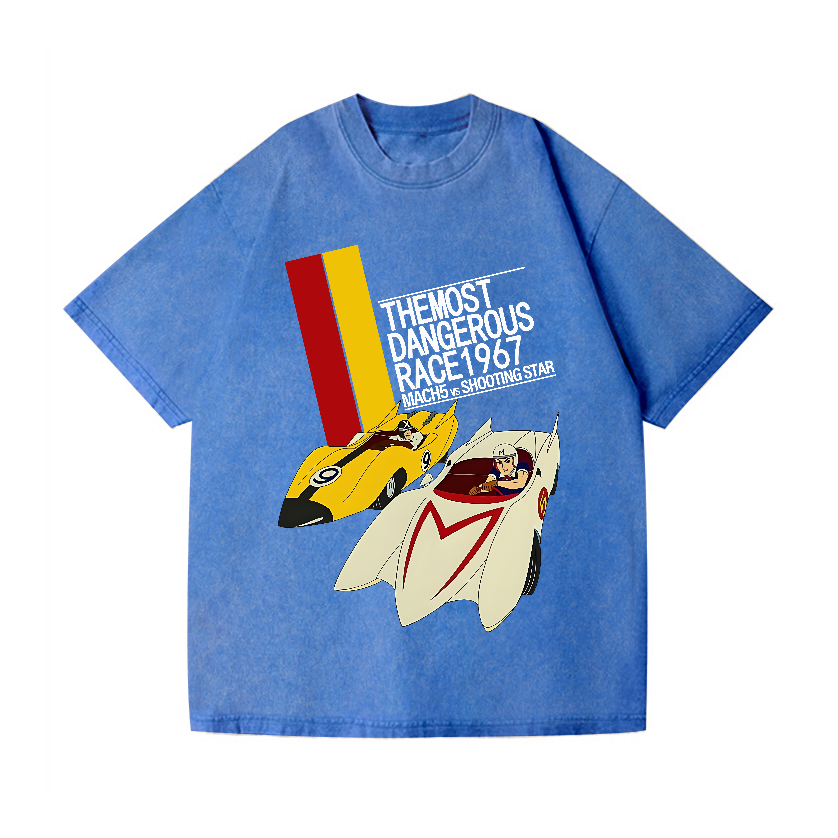 Speed Racer Vintage Wash Japanese Design T-Shirt