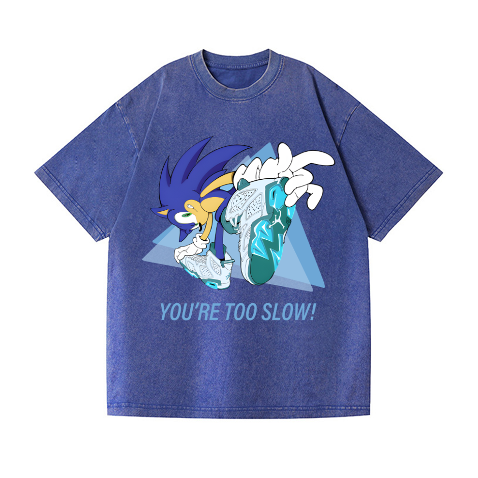 Sonic Vintage Wash Japanese Design T-Shirt