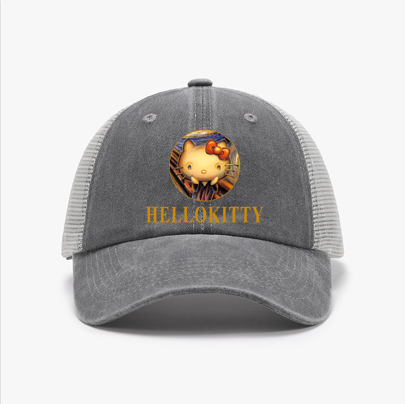 Kitty Cat Vintage Cotton Breathable Hat