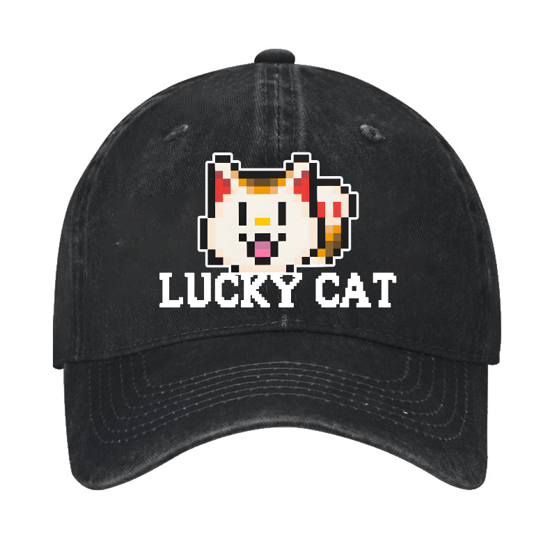 TM Lucky Cat Vintage Cotton Cap