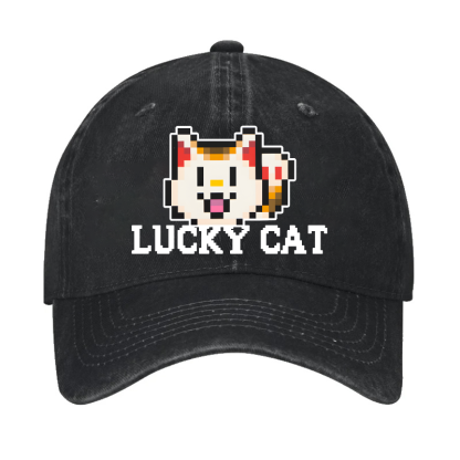 TM Lucky Cat Vintage Cotton Cap