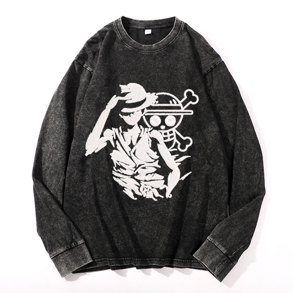 OP Vintage Cotton Wash Crewneck Sweatshirt