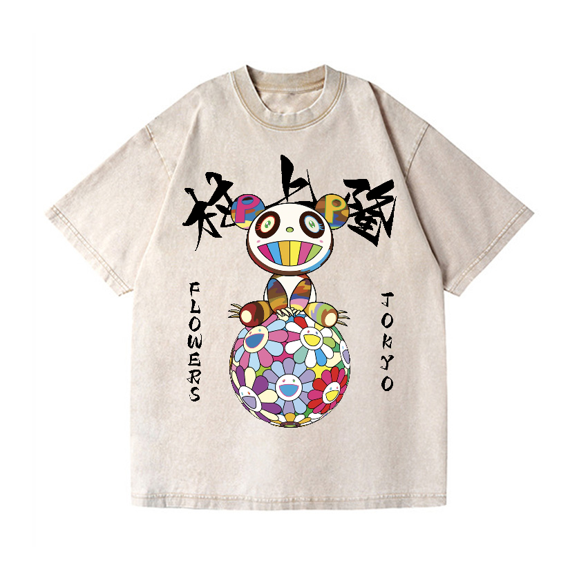 Panda TM Vintage Wash Japanese Design T-Shirt