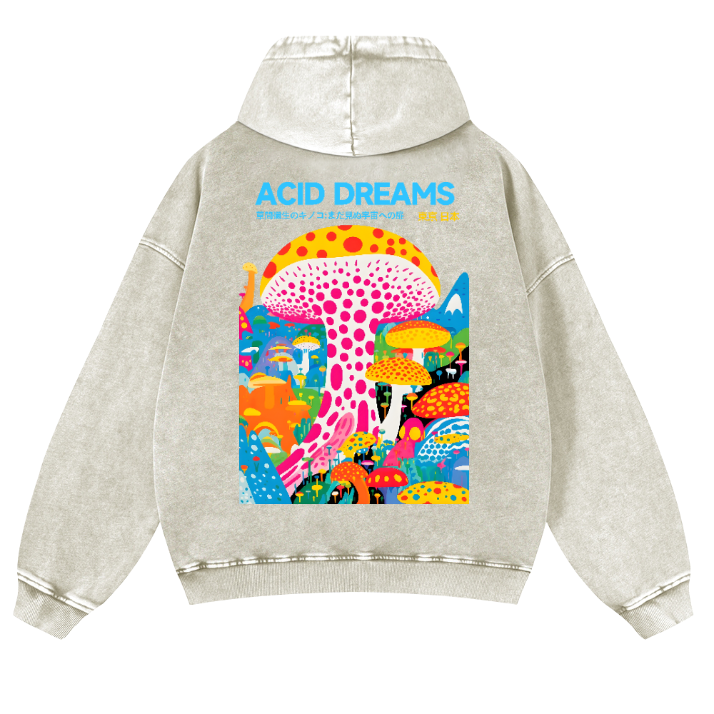 Yayoi Kusama Vintage Washed Cotton Back Art Hoodie