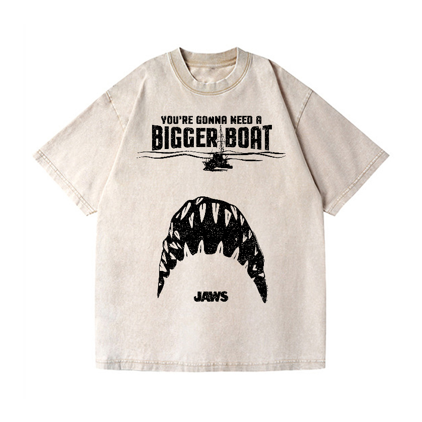 Jaws Vintage Wash Japanese Design T-Shirt