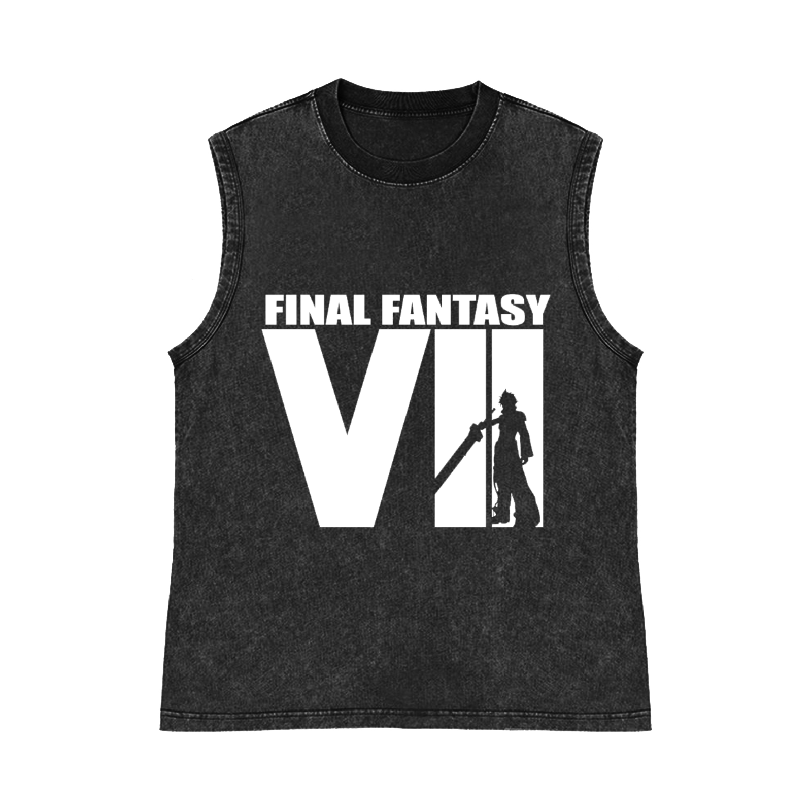 Final Fantasy Pure Cotton Wash-Dyed Sleeveless Tank Top